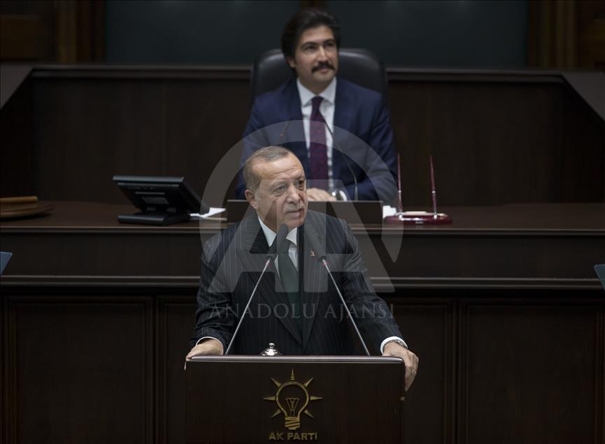 Cumhurbaşkanı Erdoğan, AK Parti TBMM Grup toplantısında konuştu
