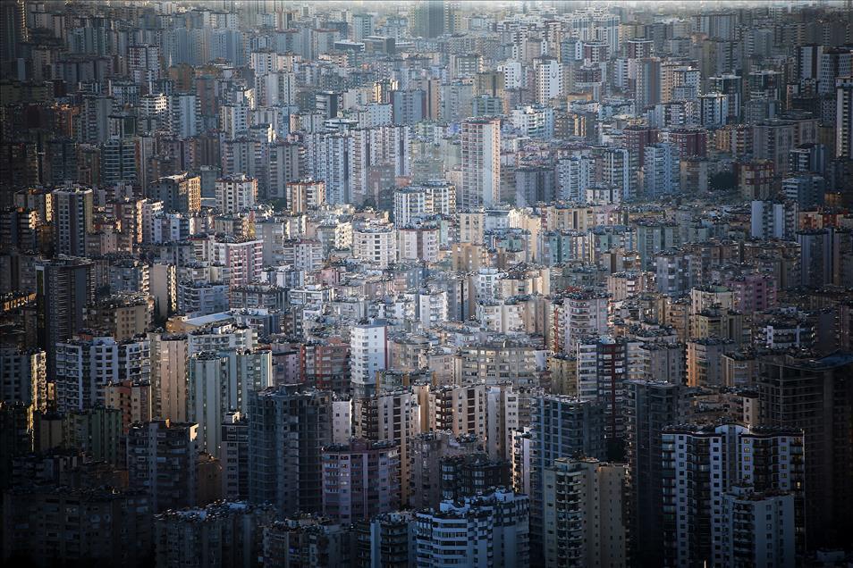 Vista aérea de Adana, Turquía