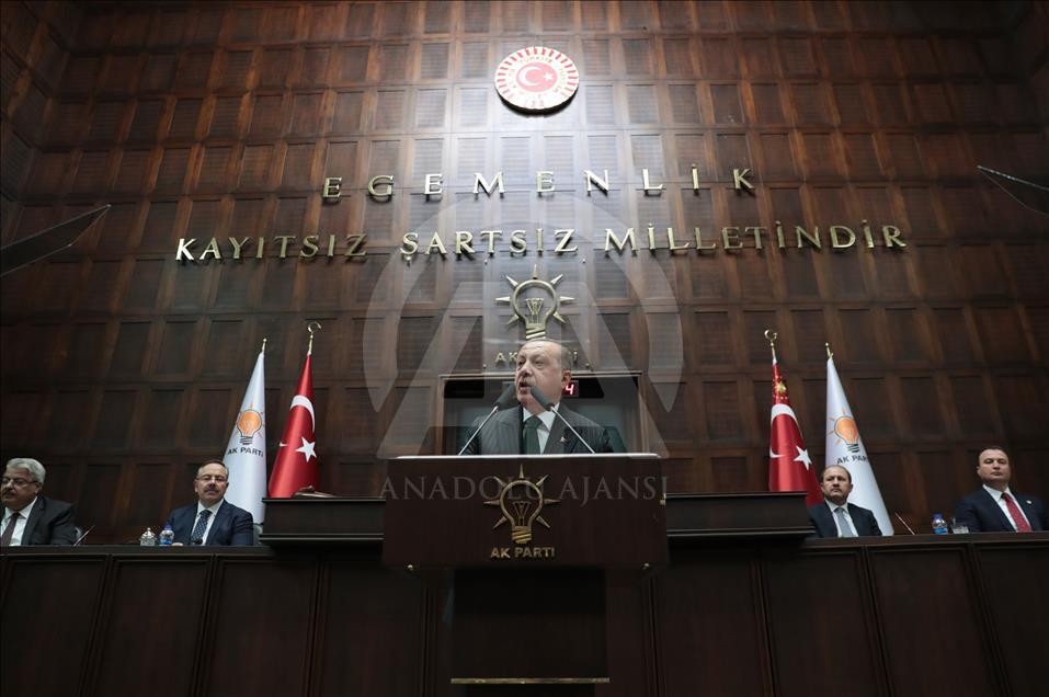 Cumhurbaşkanı Erdoğan, AK Parti TBMM Grup toplantısında konuştu