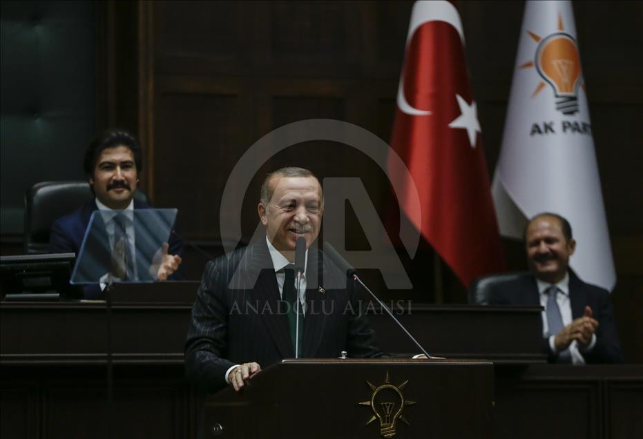 Cumhurbaşkanı Erdoğan AK Parti TBMM Grup toplantısında konuştu