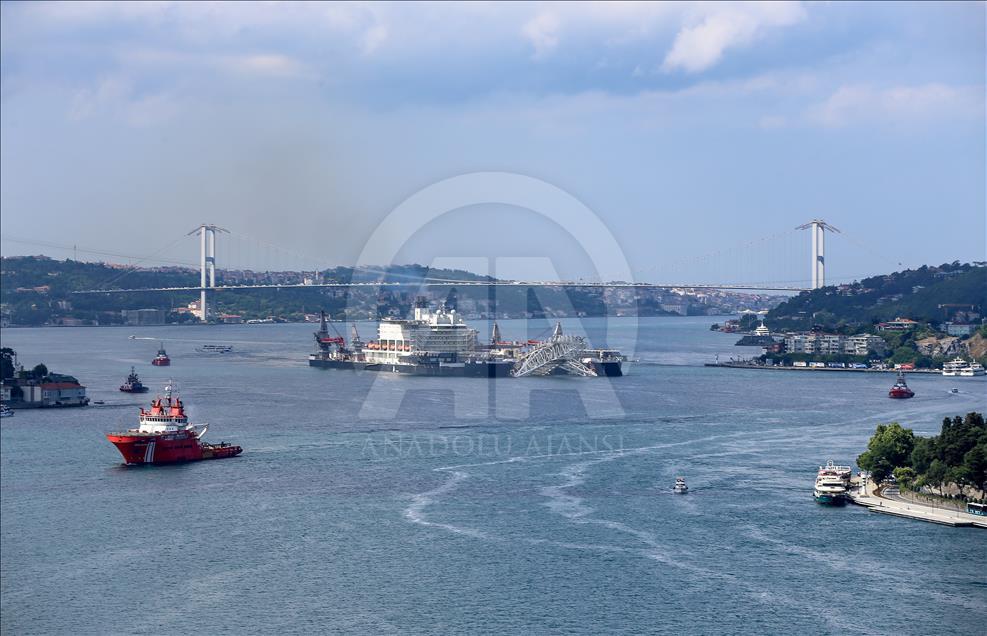 TurkStream's giant pipelaying vessel: Pioneering Spirit
