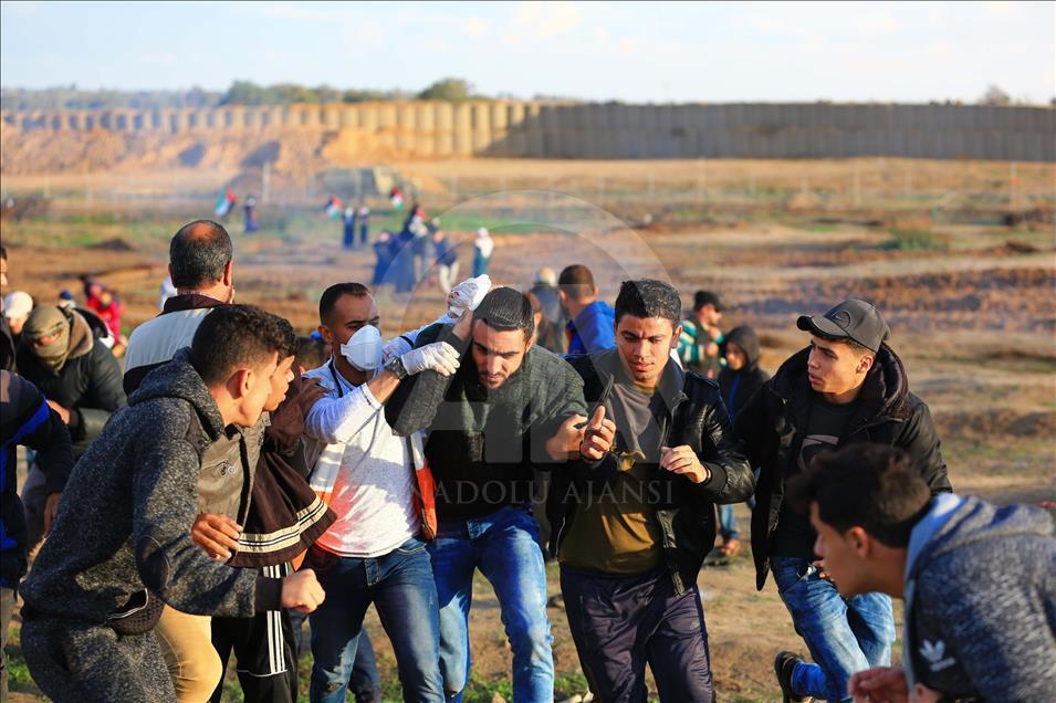 سی و پنجمین جمعه راهپیمایی بازگشت بزرگ فلسطینی‌ها در غزه 
