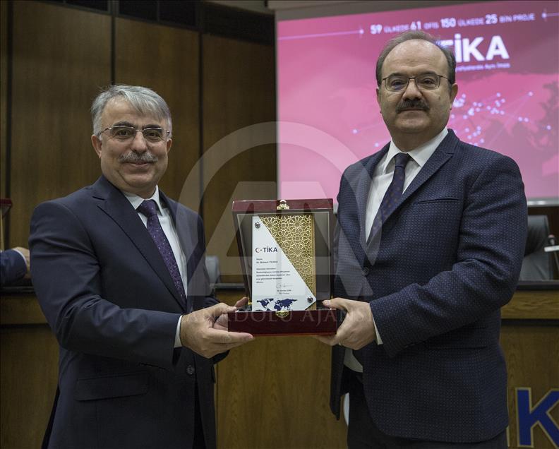 TİKA'da veda töreni