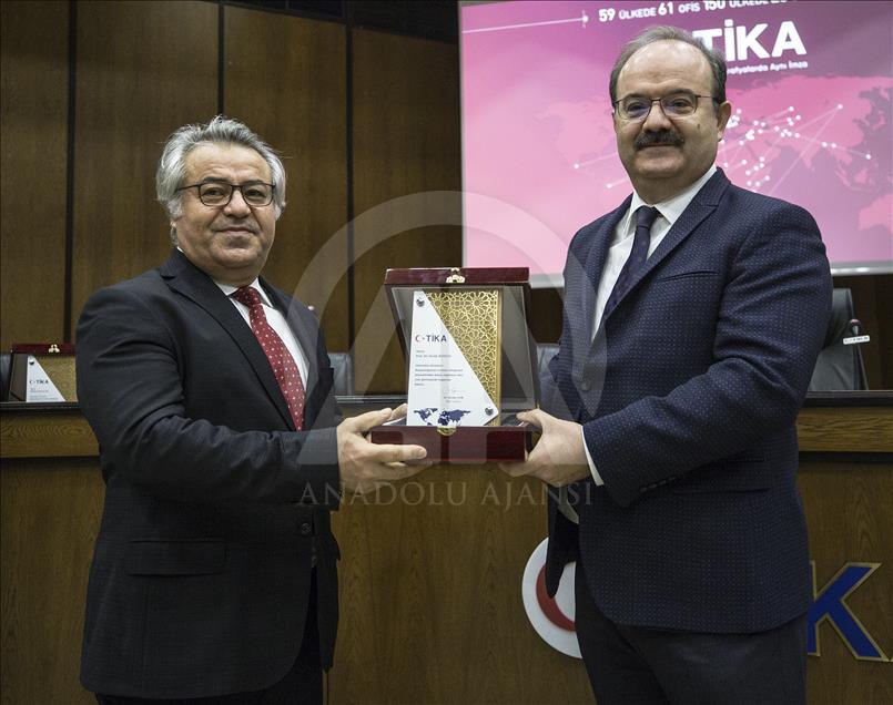 TİKA'da veda töreni