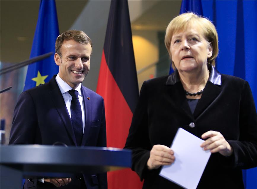 Fransa Cumhurbaşkanı Emmanuel Macron, Almanya'da