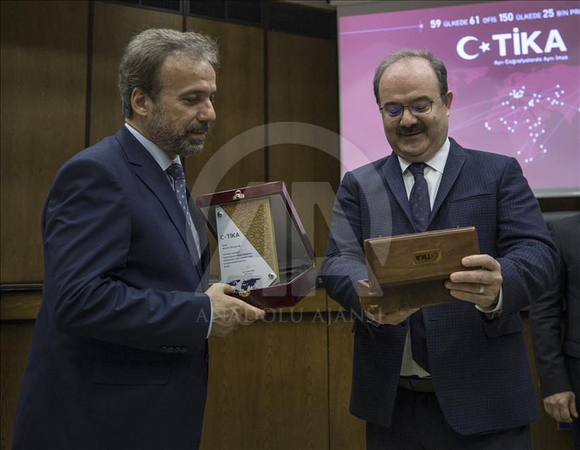 TİKA'da veda töreni
