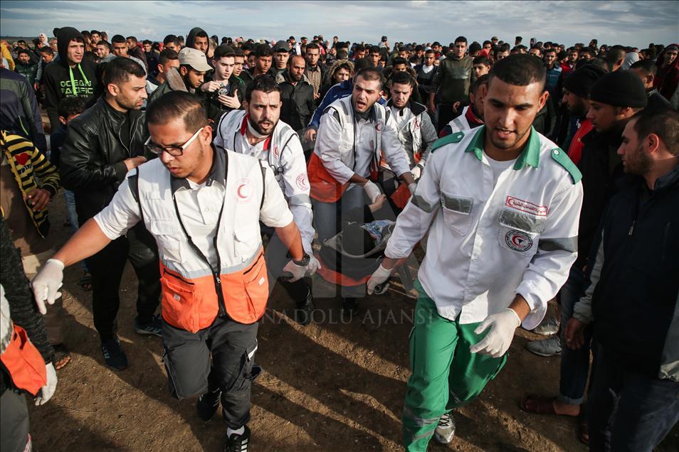 سی و پنجمین جمعه راهپیمایی بازگشت بزرگ فلسطینی‌ها در غزه 
