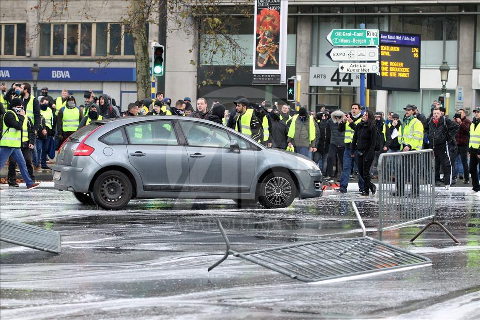Протестите на „Жолтите елеци" во Брисел се претворија во насилство