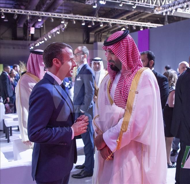 Macron,  Suudi Veliaht Prensi Selman ile ayaküstü görüştü 
