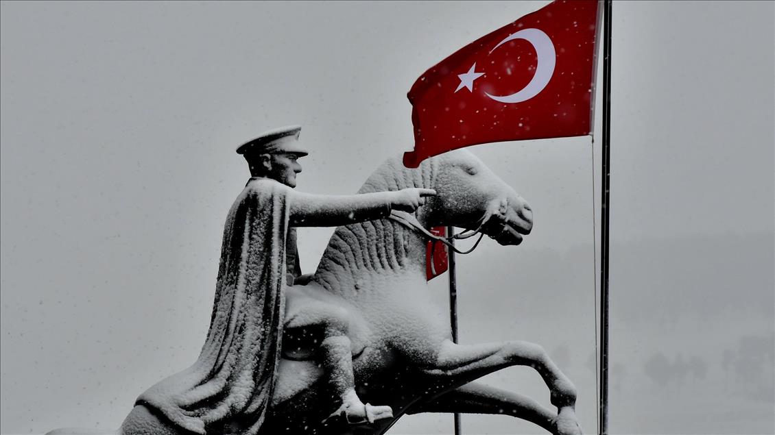 Kars'ta kar yağışı
