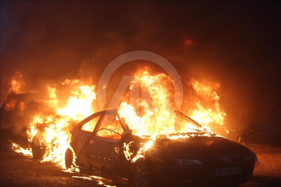 Yellow vest protest against rising fuel taxes in Paris