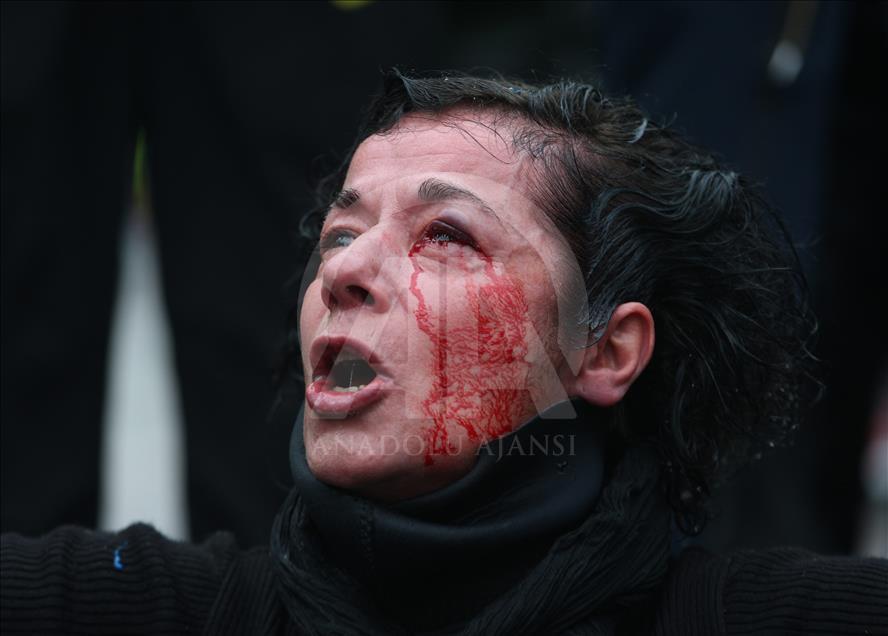 Yellow vest protest against rising fuel taxes in Paris