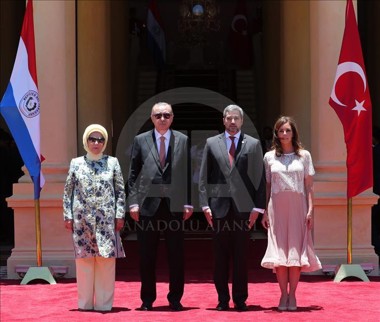 Cumhurbaşkanı Erdoğan Paraguay'da