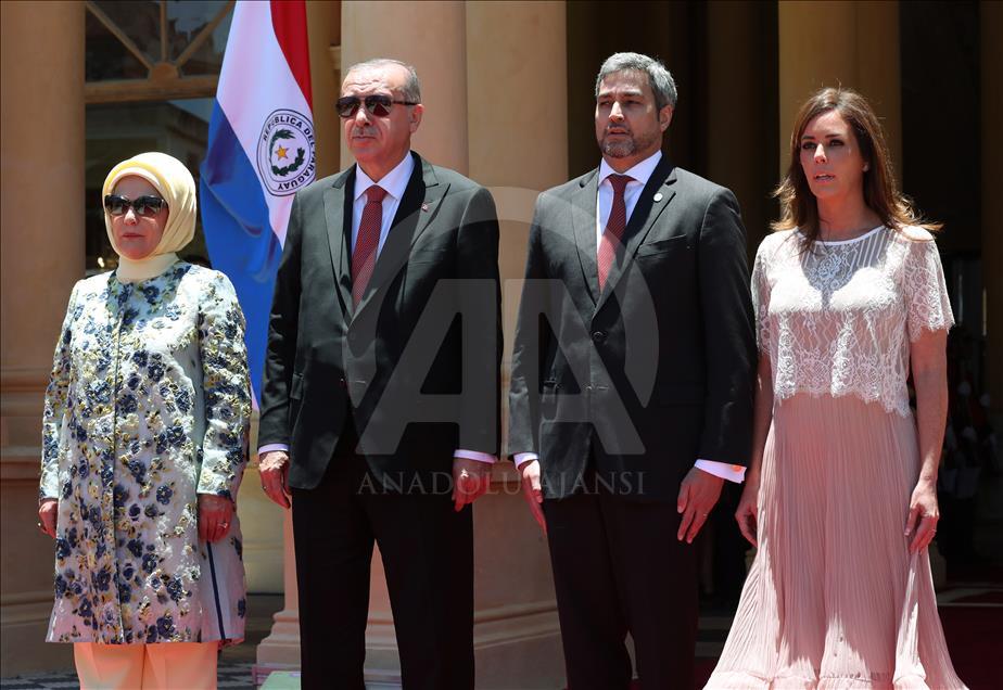 Cumhurbaşkanı Erdoğan Paraguay'da