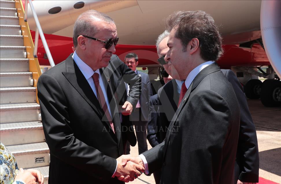 Cumhurbaşkanı Erdoğan Paraguay'a geldi