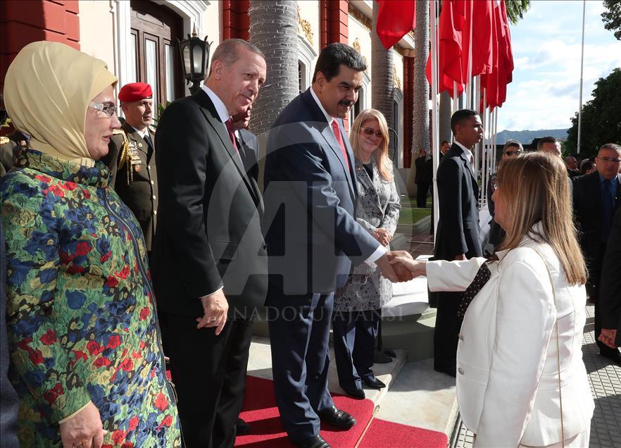 Cumhurbaşkanı Erdoğan Venezuela’da