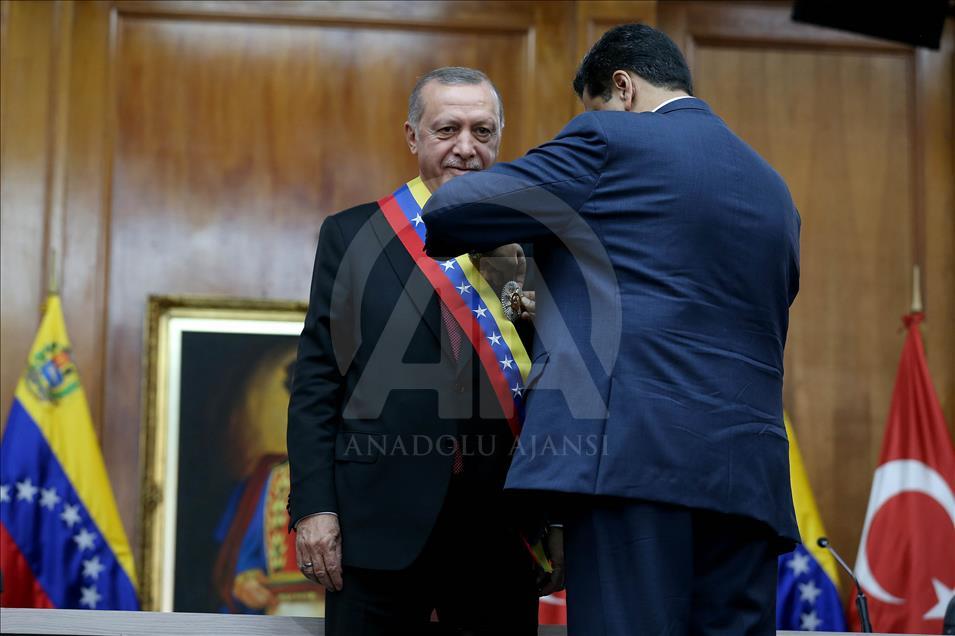 Cumhurbaşkanı Erdoğan Venezuela’da