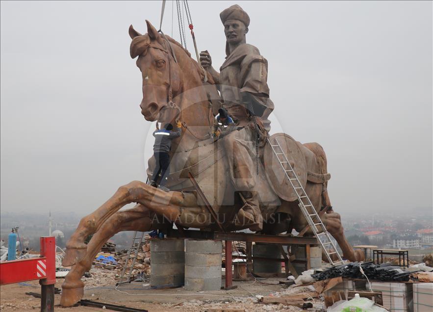 Koroglu Statue erect in Turkey's Bolu
