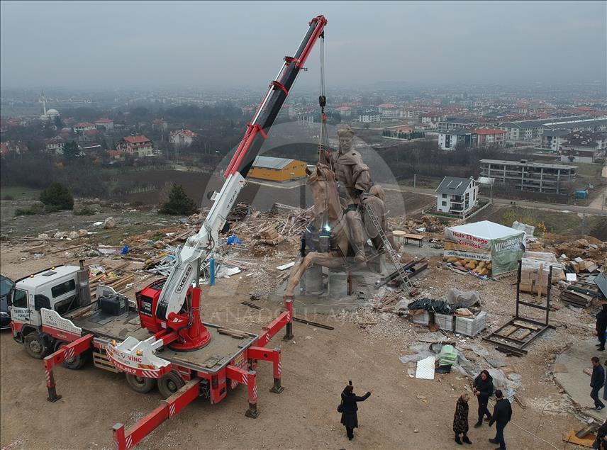 Koroglu Statue erect in Turkey's Bolu
