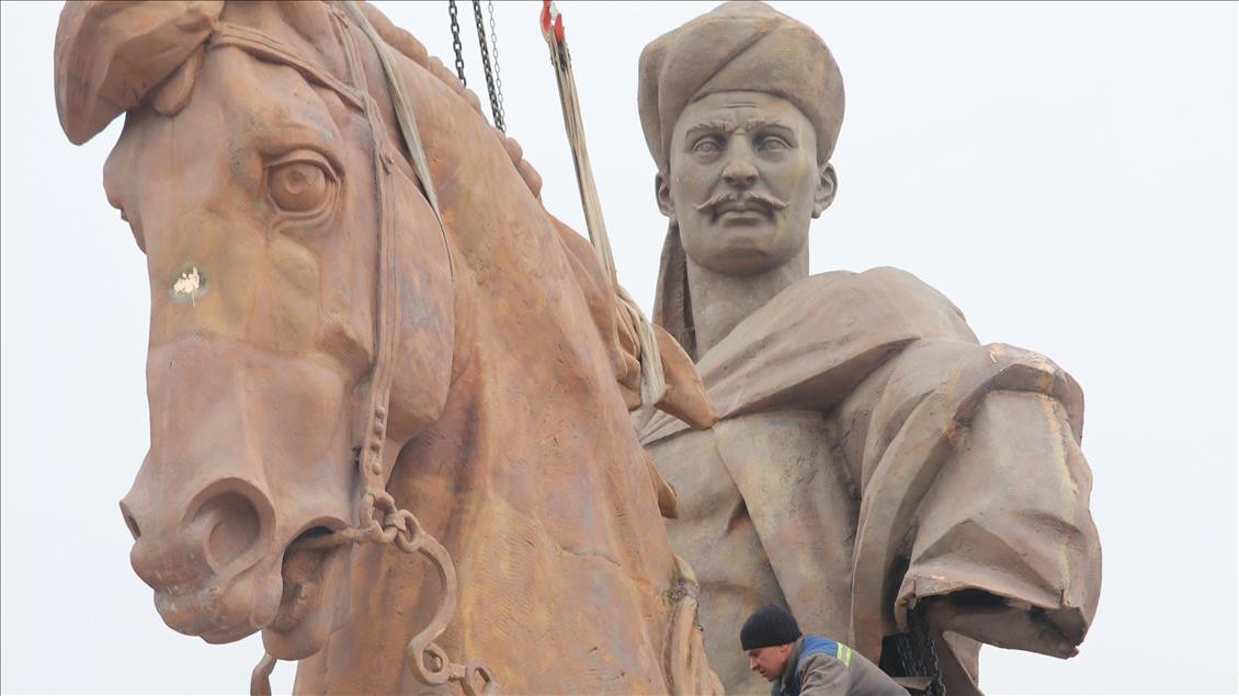 Koroglu Statue erect in Turkey's Bolu