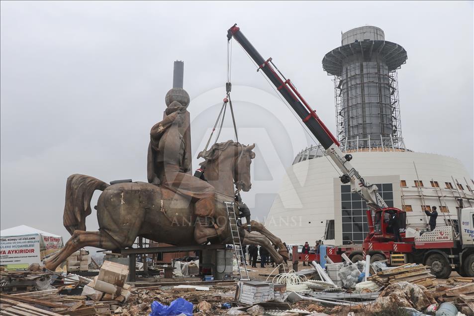 Koroglu Statue erect in Turkey's Bolu