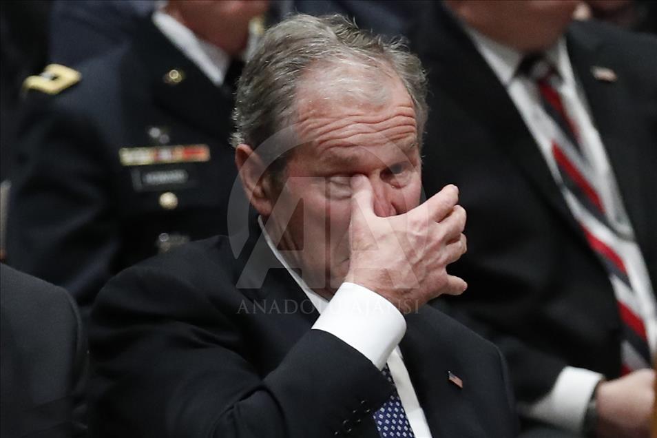 US, international dignitaries bid farewell to Bush 41