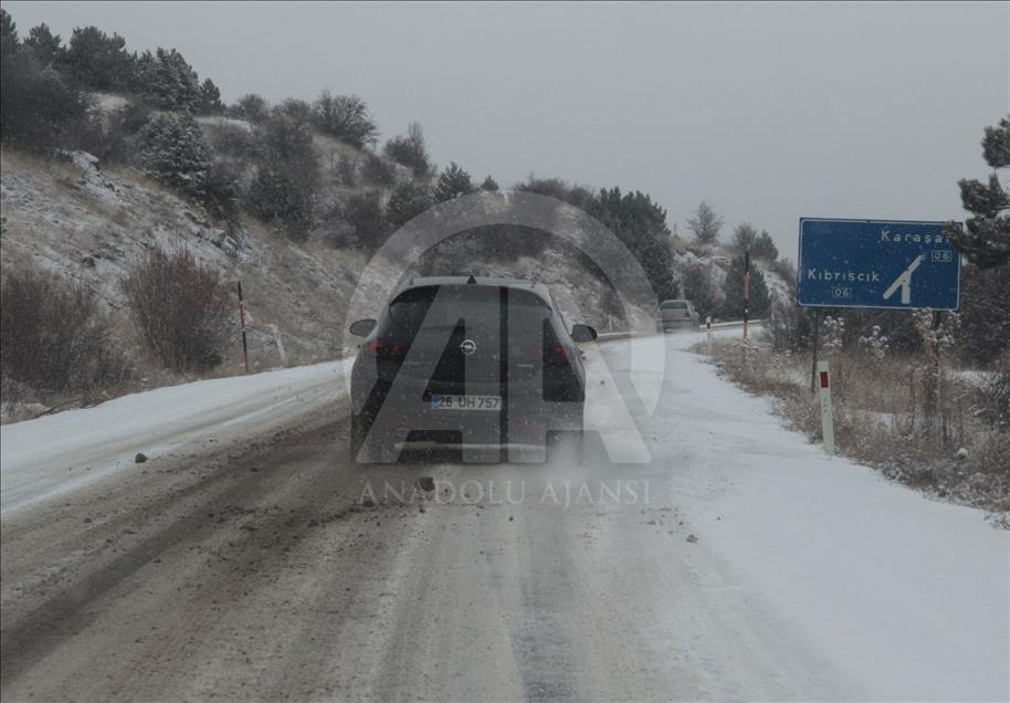 Ankara'da kar yağışı