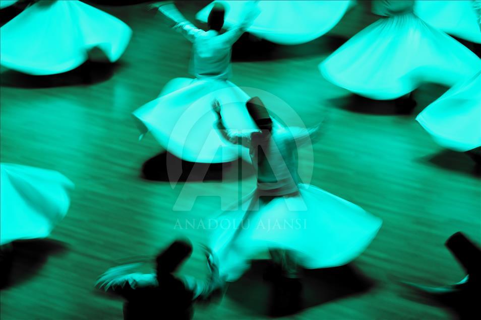 Whirling Dervishes keeping alive Rumi's ''Come'' invitation