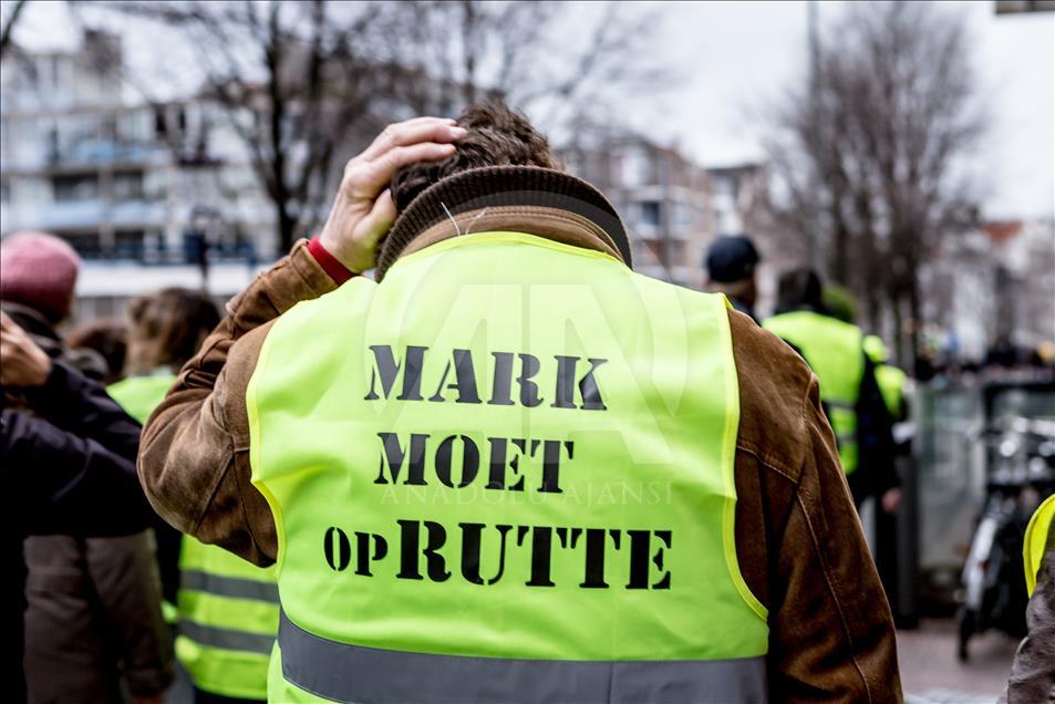 ‘Yellow vest’ protest in Amsterdam