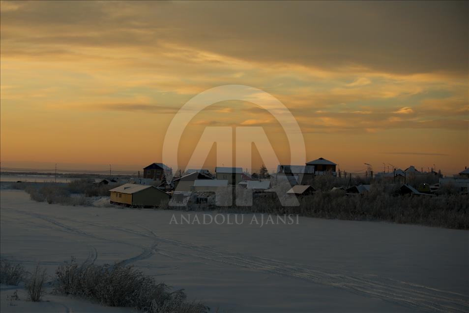 Rusya'nın Yamal-Nenets Özerk Bölgesi'ne bağlı Salekhard kenti