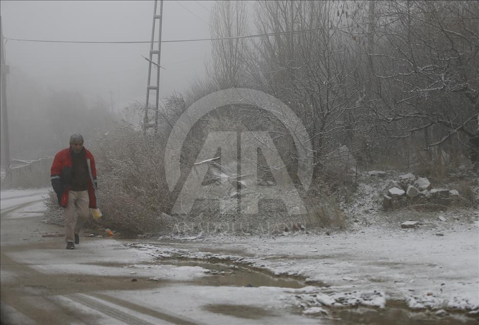 Ankara'da kar yağışı 
