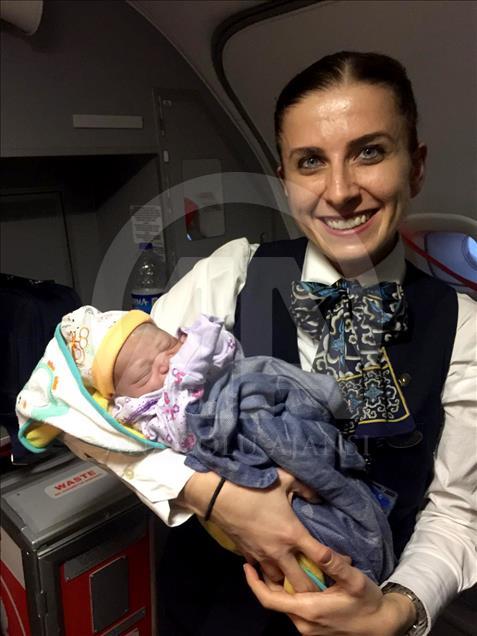 Baby born during Turkish Airlines flight