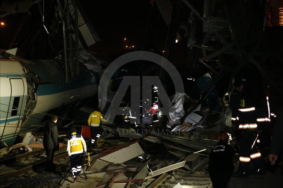 Ankara'da tren kazası

