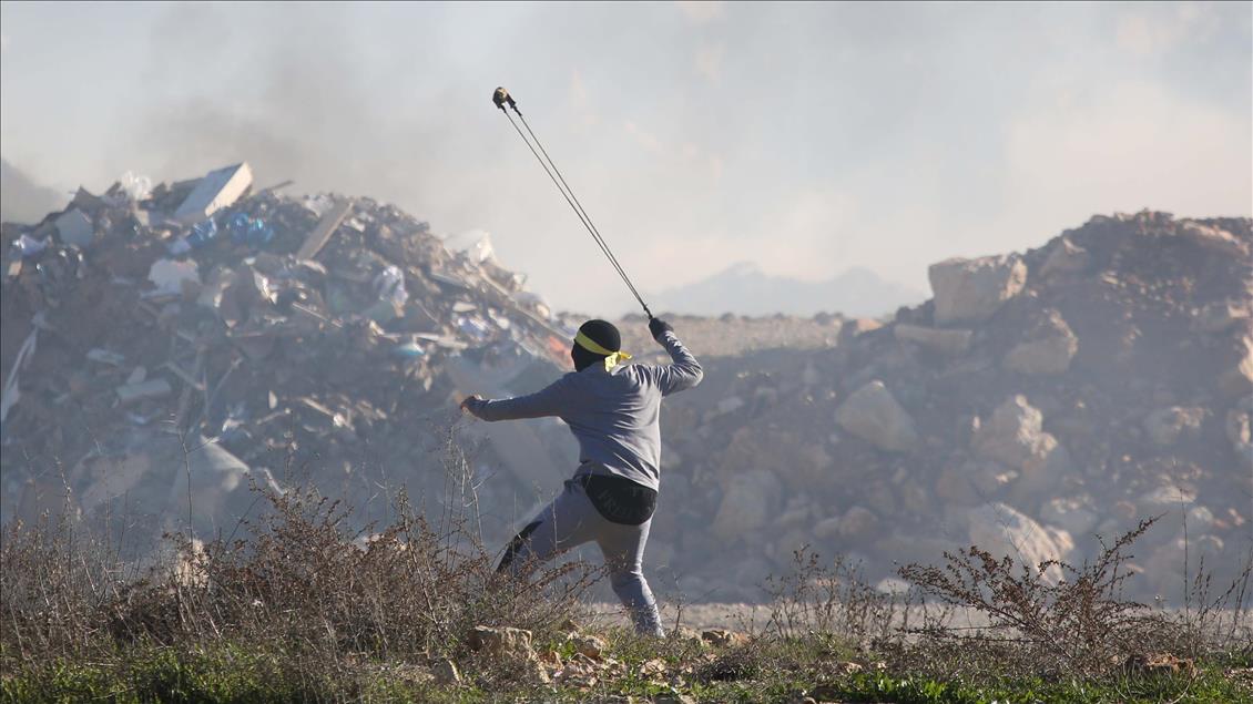 مداخله پلیس اسرائیل به تظاهرات فلسطینی‌ها در کرانه باختری