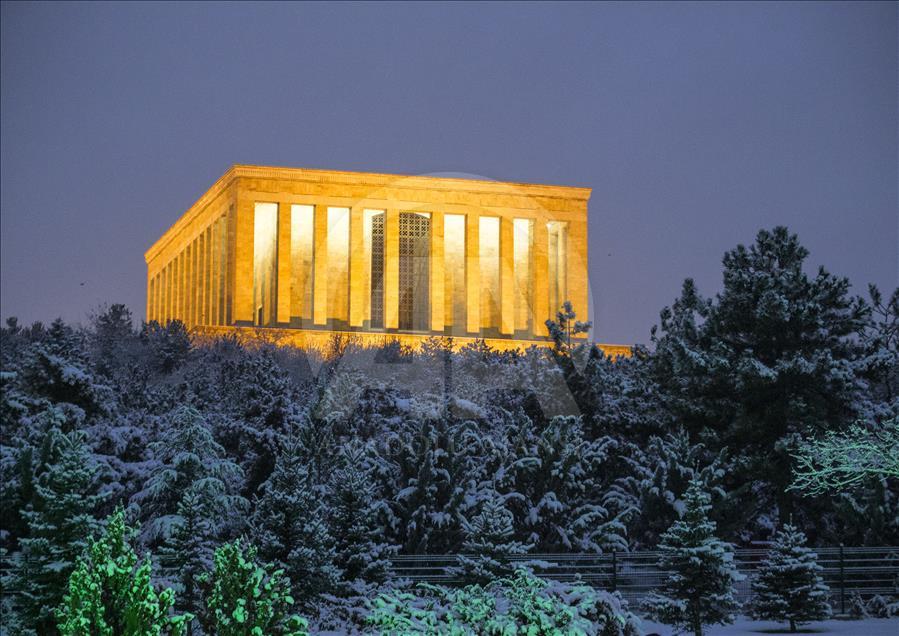 Snowfall in Ankara