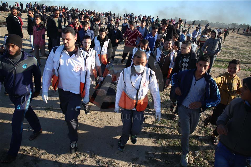 Gazze'deki "Büyük Dönüş Yürüyüşü" gösterileri devam ediyor