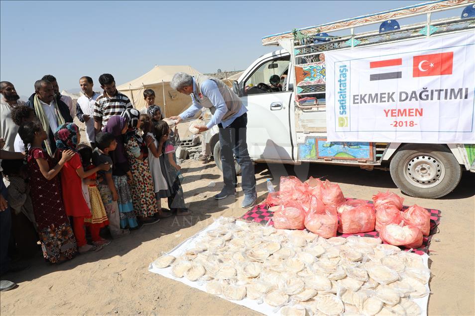 Sadakataşı Derneği, Yemen'de gıda ve hijyen ürünleri dağıttı