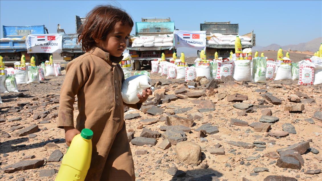 Sadakataşı Derneği, Yemen'de gıda ve hijyen ürünleri dağıttı