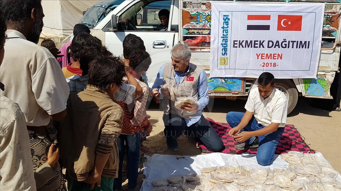 Sadakataşı Derneği, Yemen'de gıda ve hijyen ürünleri dağıttı