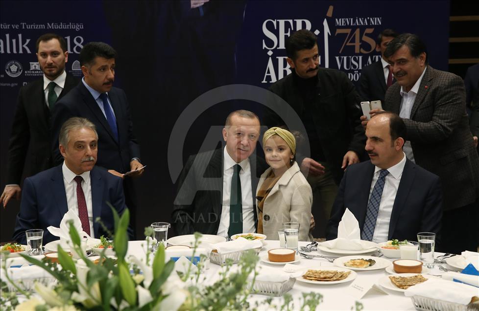 Turkish President Recep Tayyip Erdogan in Konya