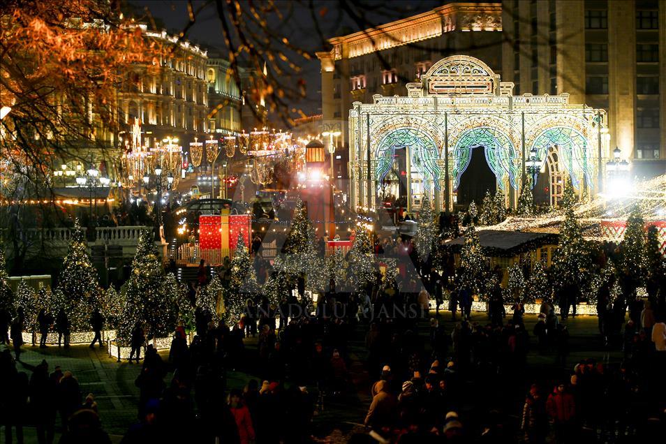 Decoration for New Year in Moscow 