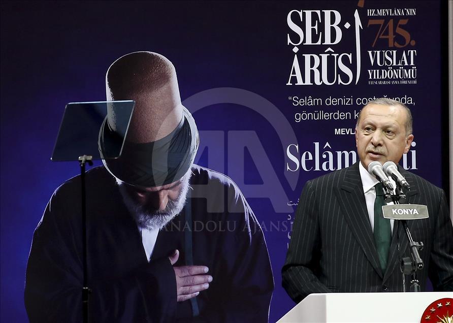 Turkish President Recep Tayyip Erdogan in Konya