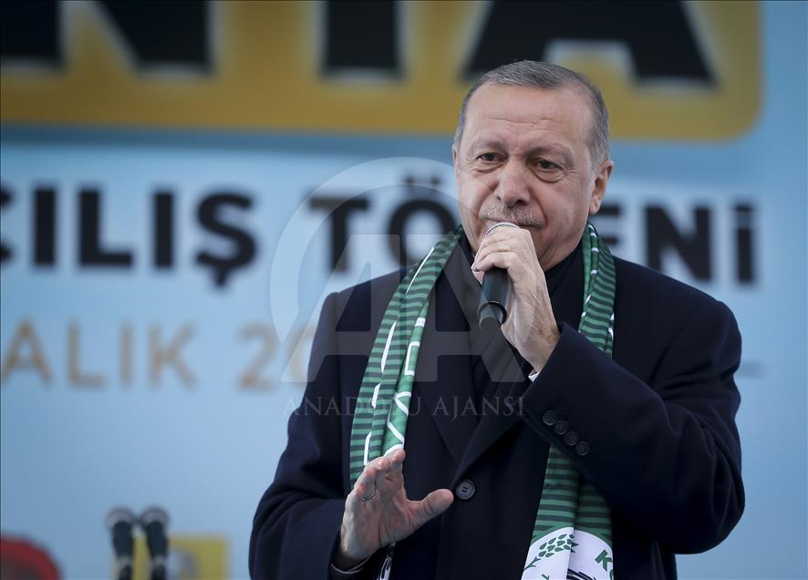 Turkish President Recep Tayyip Erdogan in Konya