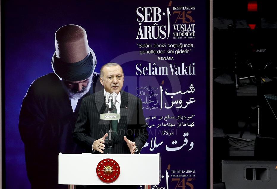 Turkish President Recep Tayyip Erdogan in Konya