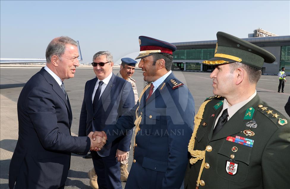 Turkish National Defense Minister Hulusi Akar in Qatar