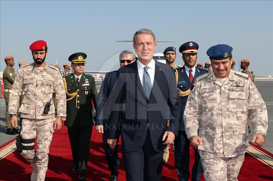 Turkish National Defense Minister Hulusi Akar in Qatar