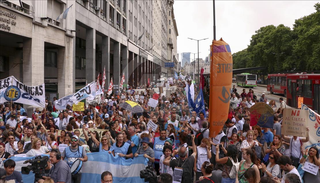 Teachers' protest in Argentina