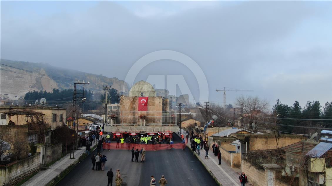 Eyyubi Camisi'nin en ağır bölümü Yeni Kültürel Park Alanı'na taşınıyor