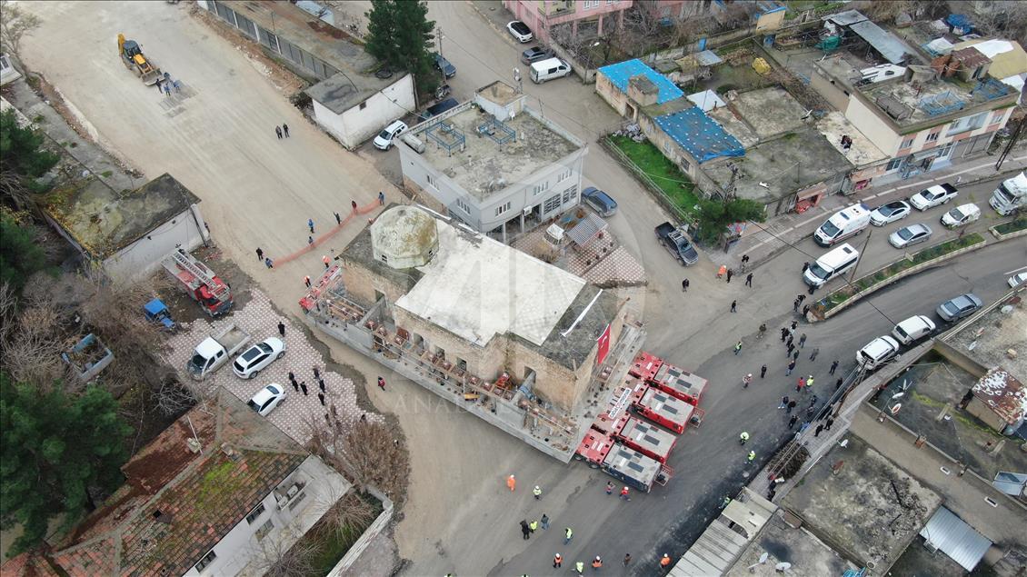Eyyubi Camisi'nin en ağır bölümü Yeni Kültürel Park Alanı'na taşınıyor