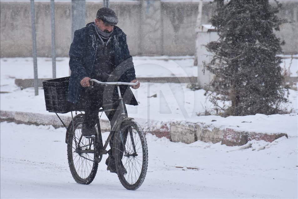 Kars'ta kar yağışı